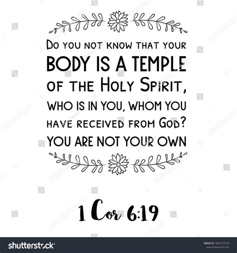 body is the temple scripture.